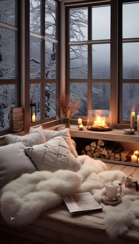 12 Tips For Making Your Home As Cozy As Possible This Winter - Decoholic Winter Decor Diy, Diy Winter Decorations, Diy Winter Decor, Winter Decor Ideas, Winter Decorating Ideas, Winter Decorating, Winter Decorations Diy, Diy Winter, Cosy Room