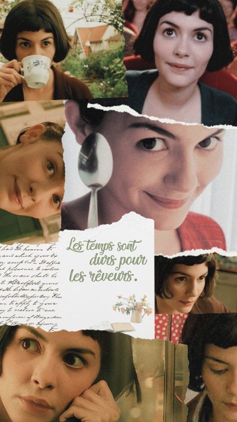 Amélie Poulain Wallpaper, Girlblogger Wallpaper, Nimbu Mirchi, Audrey Tautou, Film Games, Vintage Hollywood Glamour, Iconic Wallpaper, Minimal Movie Posters, Film Art