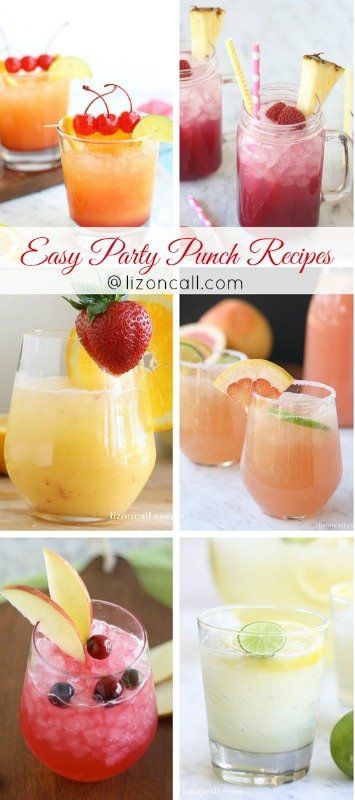 Easy Party Punch Recipes, Summer Party Punch, Wedding Punch Recipes, Pink Party Punch, Summer Punch Recipes, Party Punch Alcohol, Pink Party Punches, Punch Recipes For Kids, Best Punch Recipe