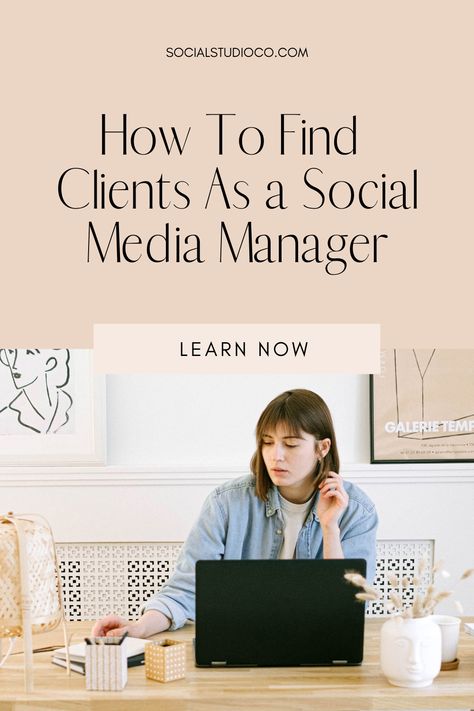 In the past, choosing to freelance as a social media manager was a bold and brave step. Freelancers had no guarantee of finding freelance clients. Today, many businesses choose to work with freelance social media managers, and finding them has become a lot easier. This blog will show you how you can find and attract freelance clients for your freelance social media projects. How To Get Clients As A Social Media Manager, Social Media Freelancer, Freelance Social Media Manager, Woman Successful, Manager Tips, Social Media Strategy Template, Marketing Career, Social Media Management Business, Marketing Solved