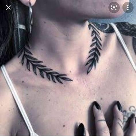 Necklace Tattoo, Goddess Necklace, Collar Bone Tattoo, Collar Bone, Greek Goddess, Ear Tattoo, Tattoos For Women, Tatting, Tattoo Ideas