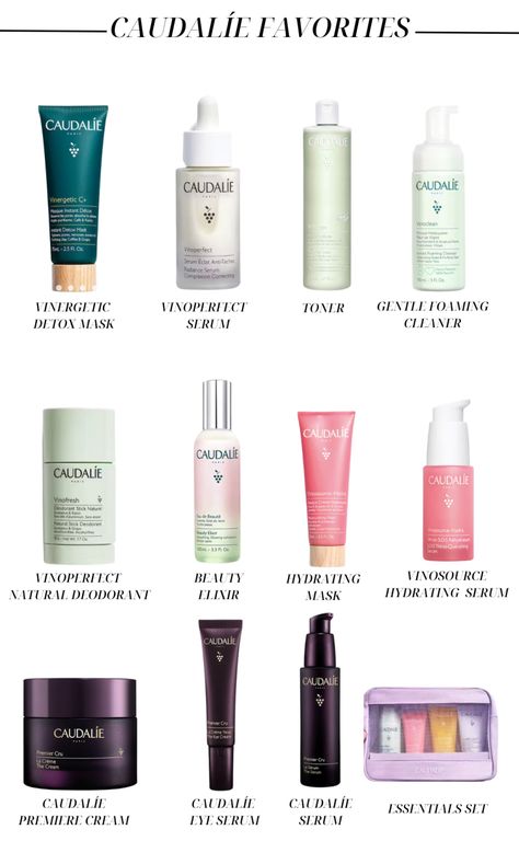 12 different Caudalíe favorites to use on a daily basis from the French beauty brand. Caudalie Beauty Elixir, Homemade Body Butter, French Skincare, Beauty Elixir, Eye Cream For Dark Circles, Morning Skin Care Routine, French Beauty, Beauty Advice, Body Care Routine