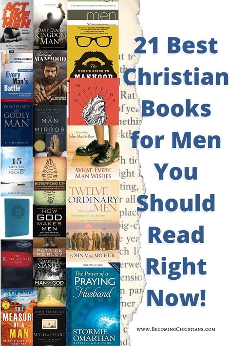 Are you looking for the best Christian books for men? Do you want to know more about how you can become a better Christian who fulfills his God-given role? Do you want to experience an abundant and radiant life as a man of God? If yes, then this post is for you. Discover some of the top Christian books for men today! Books All Men Should Read, Books To Read For Men, Books For Guys, Christian Books For Men, Christian Books To Read, Best Christian Books, Faith Books, Books For Men, A Man Of God