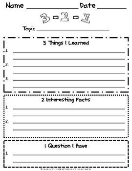 3-2-1 Nonfiction Reading Response Sheet Reader's Theater, Science Room, Reading Strategy, Report Cards, Readers Theater, School Writing, Nonfiction Reading, 3rd Grade Reading, French Immersion