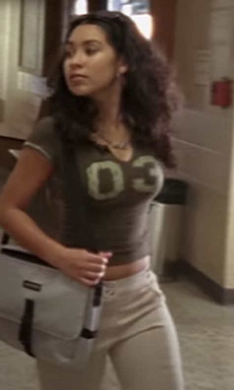 #Manny #MannySantos #Degrassi #2000's #fashion Degrassi Manny Outfits, Manny Degrassi Outfits, Manny Santos Aesthetic, Manny Santos Outfits, Degrassi Manny, Degrassi Outfits, 2000s Movie Fashion, Degrassi Fashion, Manny Degrassi