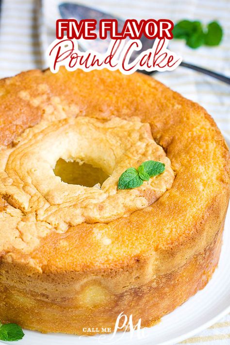 Pound Cake Glaze Recipe, Caribbean Cake, 5 Flavor Pound Cake, Five Flavor Pound Cake, Cream Cheese Pound Cake Recipe, Coconut Pound Cakes, Butter Pound Cake, Awesome Desserts, Southern Recipe