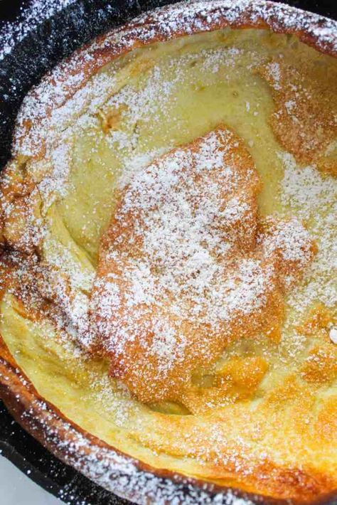 Vanilla and Lemon Dutch Baby Puff Pancake New York Times Cooking Recipes, New York Times Recipes, Weekend Brunch Recipes, Dutch Baby Recipe, Puff Pancake, Baby Pancakes, Vegetarian Comfort Food, Pancake Toppings, Dutch Baby Pancake