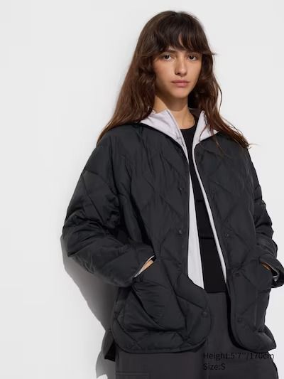 PUFFTECH Relaxed Jacket | Quilted | UNIQLO US Uniqlo Store, Winter Jackets Women, Styling Ideas, Diamond Quilt, Look Casual, Casual Look, Outerwear Women, Uniqlo, Casual Style