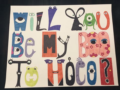 Promposal Ideas, Prom Posters, Senior Year Fun, Bulletin Journal, African Pattern Design, Bulletin Journal Ideas, African Pattern, Monsters Inc, Senior Year