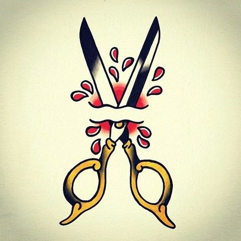 #tattoo #tattoos #inked #tattooart #tattooed #tattooideas #tattoodesign #tattooinspiration #tattoosleeve #tattooflash #inkedgirls #tattooedwomen  #InkLaughs  #TattooFails Tattoo Scissors, Hairdresser Tattoos, Traditional Tattoo Drawings, Barber Tattoo, Traditional Style Tattoo, Tattoos Mandala, Traditional Tattoo Sleeve, Tattoos Geometric, Tattoo Traditional