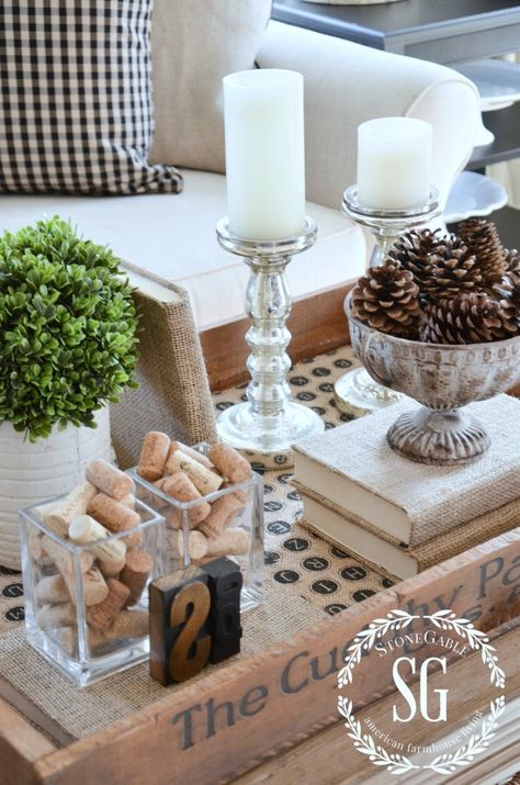 TRANSITIONING DECOR FROM FALL TO CHRISTMAS Fall Coffee Table Decor, Diy Window Trim, Coffee Table Vignettes, Fall Coffee Table, Fall Vignettes, Transitional Home Decor, Coffee Table Styling, Diy Window, Transitional Decor