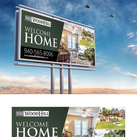 Property Billboard Design, Real Estate Billboard Design, Architectural Board, Billboard Ideas, Real Estate Yard Signs, Hoarding Design, Real Estate Banner, Church Building Design, Community Signs