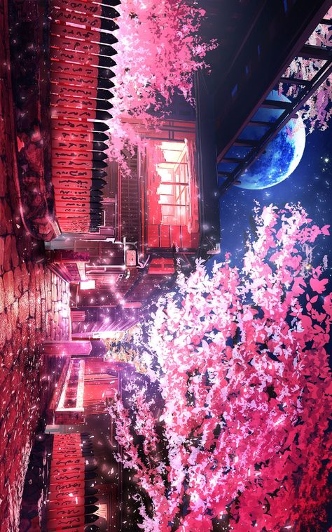 #Cherry_blossom Anime Cherry Blossom, 4k Desktop Wallpapers, Japanese Blossom, Cherry Blossom Wallpaper, Forest Drawing, Desktop Themes, Miraculous Ladybug Wallpaper, Japan Aesthetic, Japanese Cherry Blossom