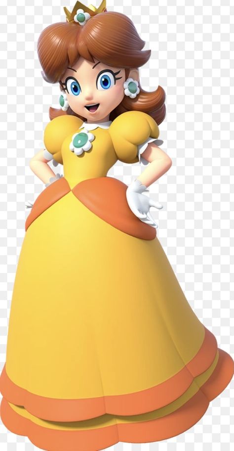 Daisy Mario Bros, Daisy Mario, Super Mario Princess, Hair References, Mario Stuff, Orange Daisy, Nintendo Princess, Princess Daisy, Dti Ideas