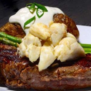 New York Strip Steak Topped with Jumbo Lump Crab and Burnt Butter Crab Topping For Steak, Lump Crab Meat Recipes, Steak Toppings, Flap Steak, Jumbo Lump Crab, Burnt Butter, New York Strip Steak, Steak And Lobster, New York Strip