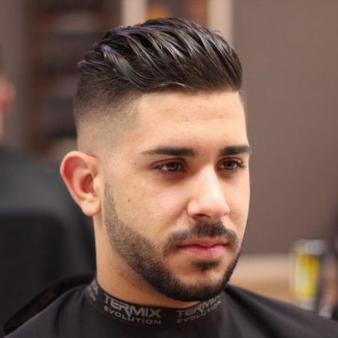 Swept Back Hair Undercut - Best Men's Slicked Back Hair + Undercut Hairstyles For Men #menshairstyles #menshair #menshaircuts #menshaircutideas #menshairstyletrends #mensfashion #mensstyle #fade #undercut Square Shaped Face Hairstyles, Long Slicked Back Hair, Mens Slicked Back Hairstyles, Slick Back Haircut, Swept Back Hair, Haircut Names For Men, High Fade Haircut, Gents Hair Style, Skin Fade