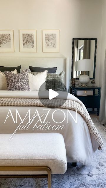 Krystal Smit on Instagram: "Amazon Fall Bedroom refresh! Comment SHOP and I’ll send you the links!

It’s all from Amazon! 🙌🏼 I swapped out our guest bedroom bedding for fall with this gorgeous luxe for less olive green velvet quilt, best selling buttery soft duvet cover, beautiful waffle blanket and new throw pillows! I love the subtle cozy tones & textures, and can’t get over these fabrics. They feel SO luxurious and most everything is Prime!

HOW TO SHOP:
🔗Commenting SHOP will only show you the message if you’re FOLLOWING ME first, and check your message requests!
🔗Find this linked in my Amazon Storefront (link in profile)
🔗Shop my home on LTK

#bedroom #amazonhome #amazonfinds #bedroominspo #falldecor #fallbedroom #bedroomdecor" Ltk Bedroom, Guest Bedroom Bedding, Luxe For Less, Olive Green Velvet, Waffle Blanket, Bedroom Bedding, Classy Decor, Fall Bedroom, Velvet Quilt