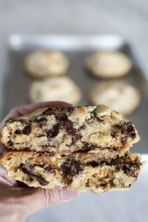 Chocolate Chip Recipe, A Bountiful Kitchen, Levain Cookies, Bountiful Kitchen, Bakery Chocolate Chip Cookies, Chocolate Chip Walnut Cookies, Chip Recipe, Levain Bakery, Walnut Cookies