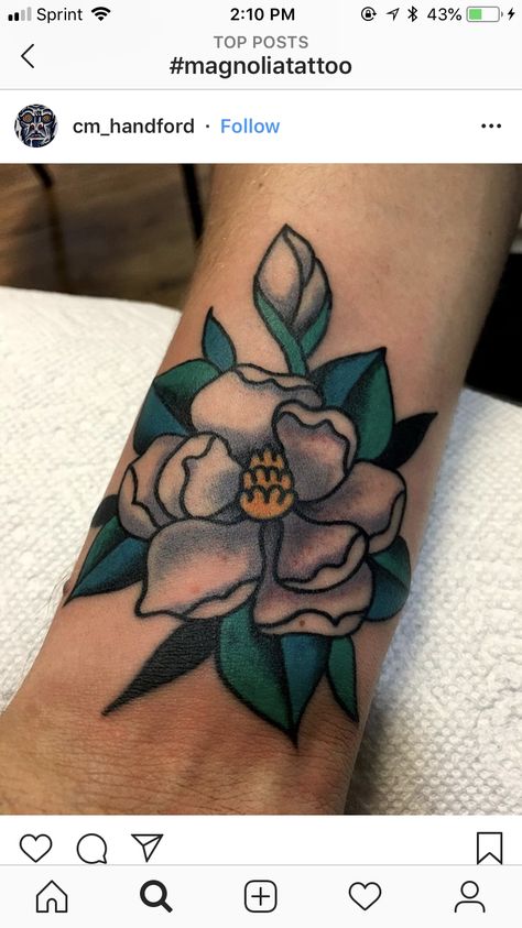 Bell Rose, Magnolia Tattoo, Tattoo Traditional, Latest Tattoos, Tattoo Designs And Meanings, Beautiful Figure, Mom Tattoos, Magnolia Flower, Tattoo You