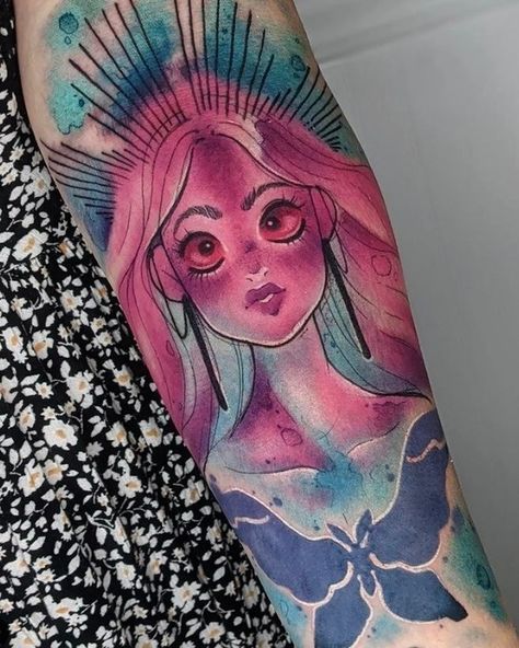 Persephone Tattoos, Greek Goddess Persephone, Persephone Tattoo, Goddess Persephone, Hades Tattoo, Scorpio Constellation Tattoos, Tattoo Parlor, One Piece Tattoos, Theme Tattoo