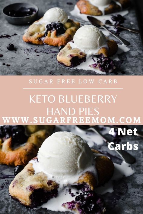 Gluten Free Sugar Free Desserts, Sugar Free Gluten Free Dessert, Thm Cake, Fruit Hand Pies, Keto Pies, Blueberry Hand Pies, Low Carb Blueberry, Best Low Carb Bread, Fathead Dough