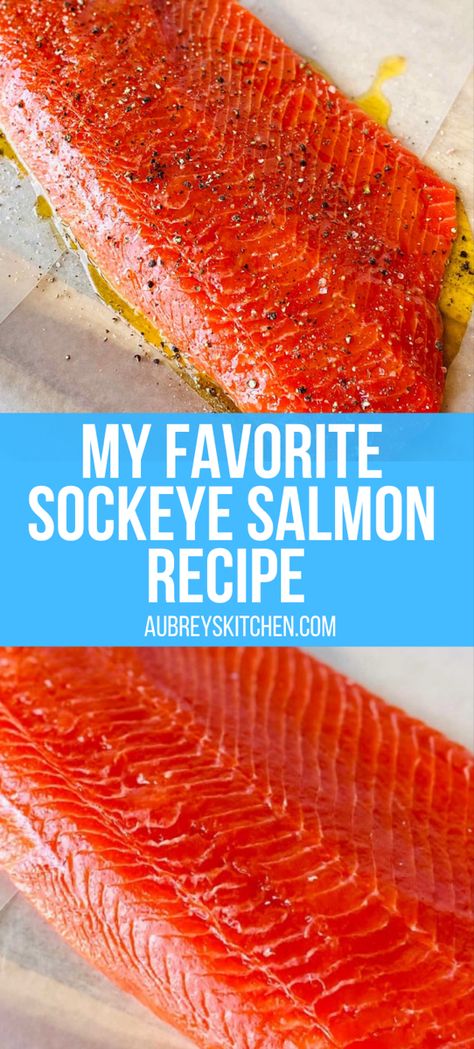 Wild caught sockeye salmon filet Sockeye Salmon Recipe Pan, Wild Alaskan Salmon Recipes, Sockeye Salmon Recipe, Summer Salmon Recipe, Salmon Filet Recipe, Sockeye Salmon Recipes, Broiled Salmon Recipes, Wild Salmon Recipe, Salmon Recipe Pan