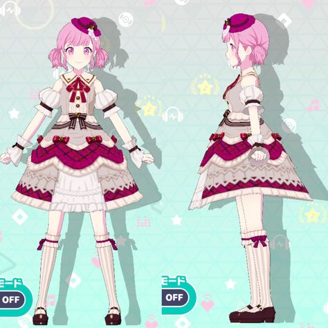 Project Sekai Outfit Ideas, Emu Otori Outfits, Pjsekai Outfits, Project Sekai Outfits, Pjsk Outfits, Vocaloid Outfits, Ootori Emu, Character Sheet Template, Valentines Outfit