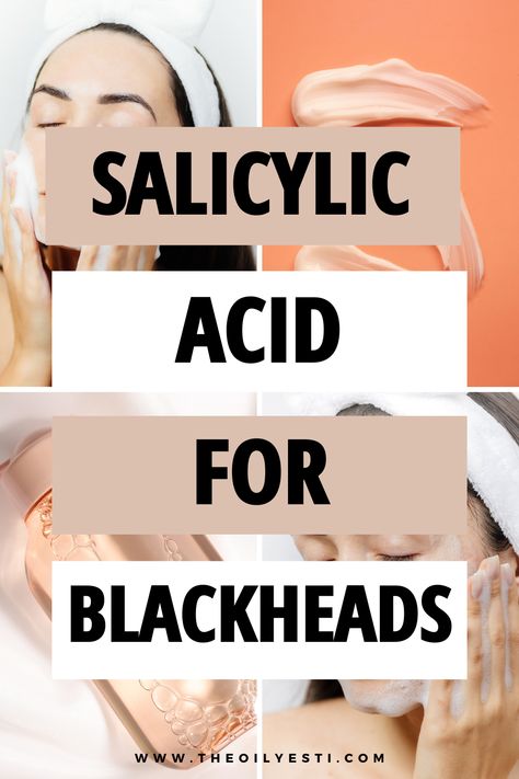 pore clearing salicylic acid is a powerhouse BHA that deliveres skin smoothing results fast. Salicylic acid cleans deep within skins pores to target acne, congestion and irregular skin texture. These are 3 ways you can add salicylic acid into your daily and weekly skincare routine to banish blackheads for good, even sensitive skin types. Clearing Blackheads, Salicylic Acid Benefits, Weekly Skincare Routine, Weekly Skincare, Pore Extraction, Clear Blackheads, For Blackheads, Best Acne Products, Lip Care Routine