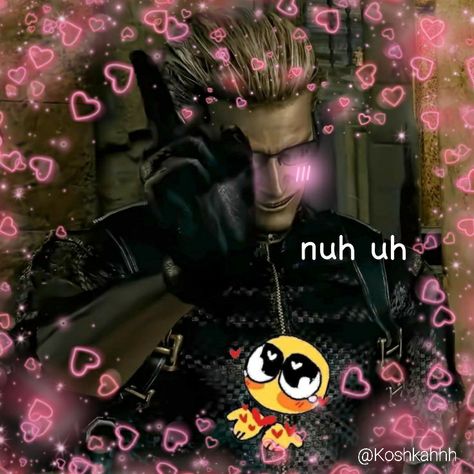 Cat Wesker, Albert Wesker Funny, Albert Wesker Pfp, Albert Wesker Icons, Funny Face Kpop, Re Fanart, Losing Sanity, Lights Pictures, Wesker Resident Evil