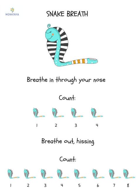 Kids Breathing Exercise Printable Pages Digital Product | Etsy Children Psychology, Mindfulness For Children, Breathing Exercises For Kids, Exercises For Kids, Breath Work, Conscious Discipline, School Social Work, Counseling Activities, Mindfulness For Kids