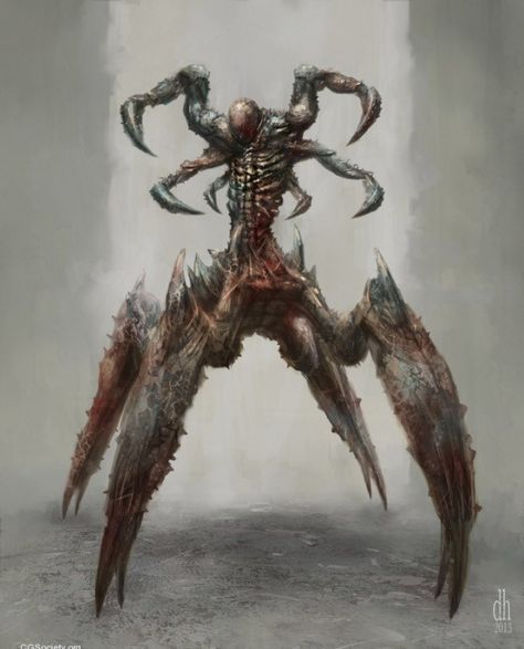 Necromorph Art, Scifi Creatures, Spider Monster, Creature Creation, Elder Gods, Undead Army, Nightmare Fuel, Monster Artwork, Dark Creatures