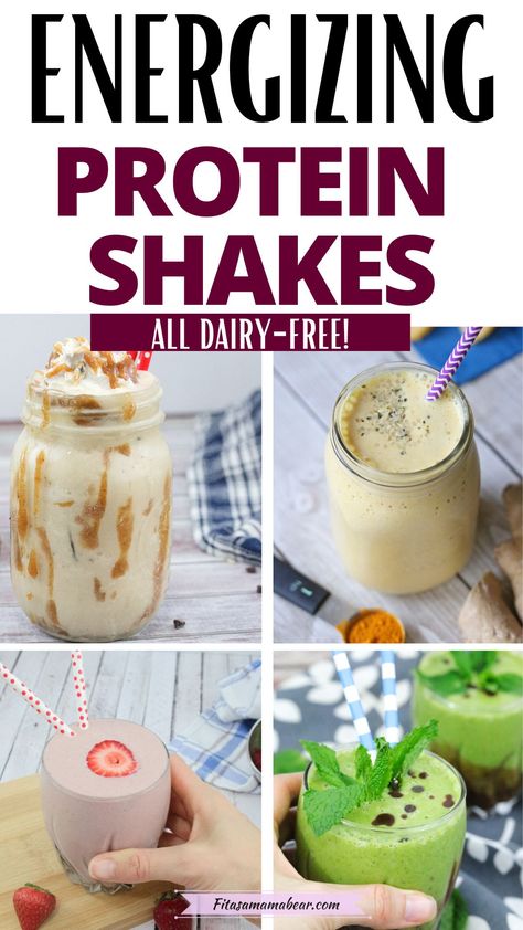 Gluten Free Protein Shakes, Protien Shake Recipes, Non Dairy Smoothie, Protein Shakes For Kids, Vanilla Protein Smoothie, Easy Protein Shakes, Breakfast Shakes Protein, Protein Packed Smoothies, Yummy Protein Shakes