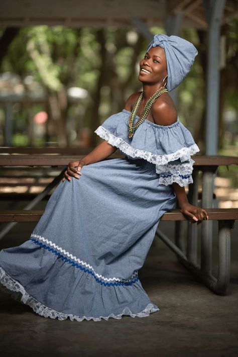 Traditional Clothing from the world (Posts tagged carribean) Traditional Haitian Clothing, Haitian Dress, Haitian Clothing, Folk Costume, My Heritage, Traditional Clothing, Traditional Dresses, Traditional Outfits, Architecture