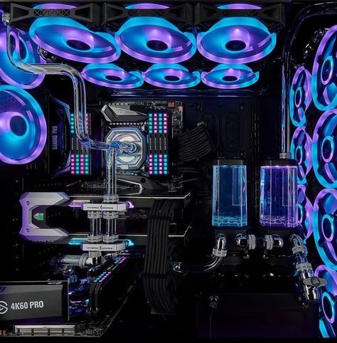 RGB | Pc Builds | Daily Posts! on Instagram: “Corsair’s 1000D chassis is absolutely insane. Featuring support for a dual system, 16 fans and lots of watercooling options it’s hands down…” Custom Gaming Computer, Setup Inspiration, Pc Builds, Camera Iphone, Setup Gamer, Gaming Pc Build, Exterior House Remodel, Posts On Instagram, Custom Computer