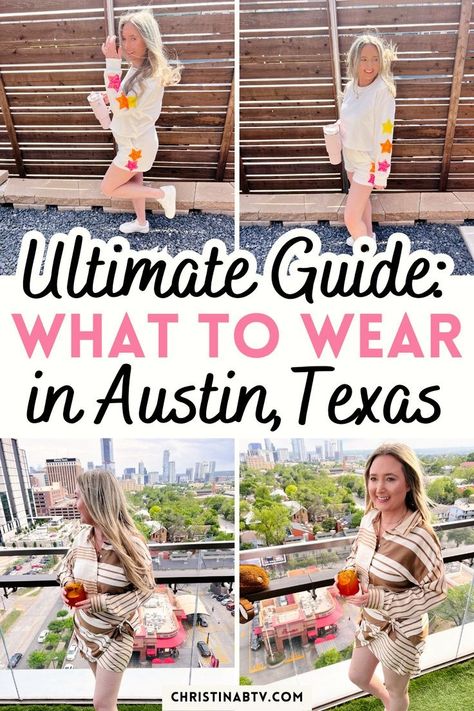 Discover the perfect summer street styles for your trip to Austin Texas. From breezy dresses to trendy accessories, get inspired with these outfit ideas for a fashionable getaway. Austin Outfits Spring, Texas Outfits Spring, Outfits For Texas, Resort Casual Attire Women, Austin Texas Style, Austin Texas Outfits, Austin Texas Fashion, Austin Outfits, Texas Summer Outfits