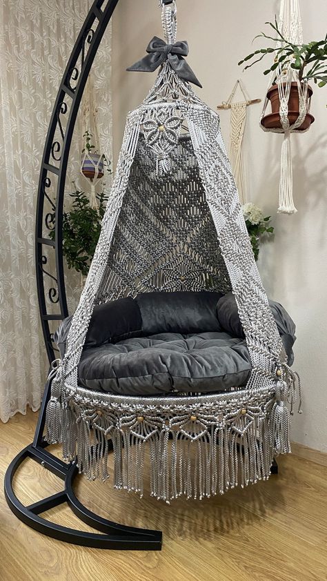 This Swings item by Macramefulya has 8 favorites from Etsy shoppers. Ships from Türkiye. Listed on Jun 20, 2024 Hanging Chair Patio, Boho Office Decor, Swing Chair Bedroom, Macrame Chair, Teen Room Makeover, Chair Hammock, Macrame Hanging Chair, Macrame Chairs, Hypebeast Room