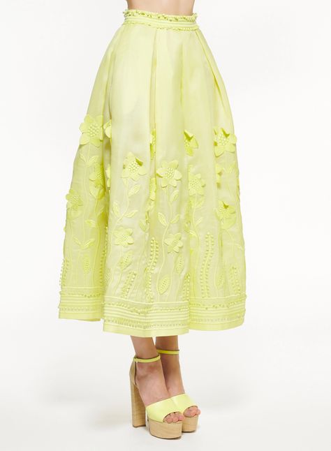 Willow Wisp Organza Skirt – ELIE SAAB Willow Wisp, Sequin Skirt Long, Organza Midi Skirt, Long Silk Skirt, Fashion Designer Dress, Fashion Advisor, Skirt Collection, Printed Long Skirt, White Long Skirt