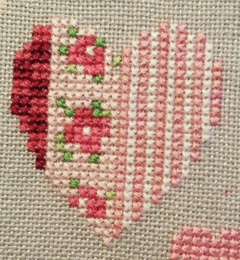 Valentine’s Day Cross Stitch, Valentines Cross Stitch, Cross Stitch Hearts, Romantic Cross Stitch, Geometric Cross Stitch, Heart Cross Stitch, Unique Cross Stitch, Flowers Cross Stitch, Cross Stitch Beginner