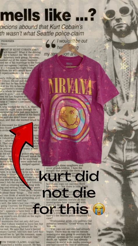 petition to discontinue preppy nirvana shirts #nivana #kurtcobain Preppy Nirvana, Nirvana Shirt, Courtney Love, Rock Groups, Driving Force, Music Business, Kurt Cobain, Nirvana, Music