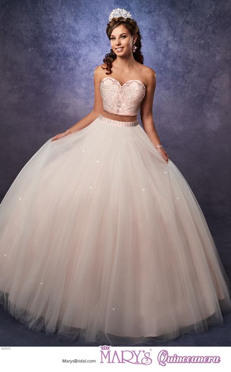 Two Piece Quinceanera Dresses, Xv Dresses, Rachel Allan Prom Dresses, Quinceñera Dresses, Mary's Bridal, Ombre Prom Dresses, Quinceanera Ideas, Quince Dress, Rachel Allan