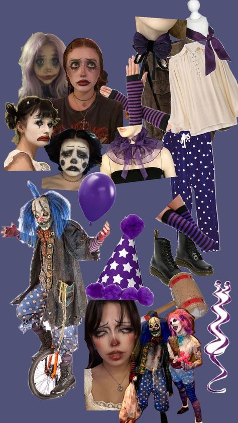 yes holloween scary purple in sports clown Clown Costume, Purple Black, Purple And Black, Black Red, Black And Red, Sports, Purple, Makeup, Red