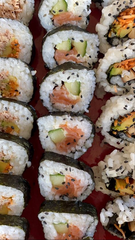 #homemade #recipe #sushi #sashimi #aesthetic #minimal Sashimi Aesthetic, Sushi Homemade, Homemade Aesthetic, Homemade Sushi, Homemade Recipe, Ethnic Recipes, On Instagram, Instagram