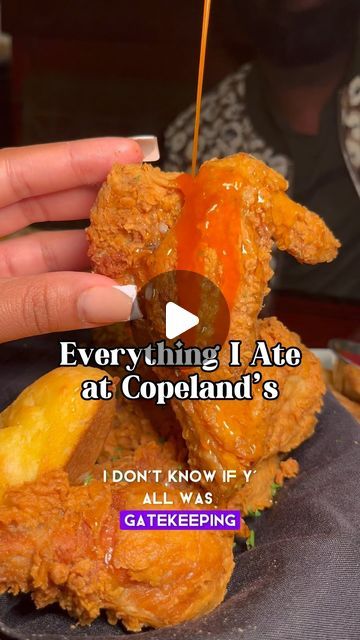 call me Candace 👩🏽‍🔬 on Instagram: "Everything I Ate at @copelandsatl 🔥🔥🔥 the fried chicken was a HIT!!! 

Copeland’s of New Orleans 
3101 Cobb Pkwy SE #220
Atlanta, GA 30339

Hours: 

M-F: 11:30A—10P
Saturday & Sunday: 10A—10P" Saturday Sunday, Atlanta Ga, Fried Chicken, Call Me, New Orleans, Atlanta, Chicken, Travel, Instagram