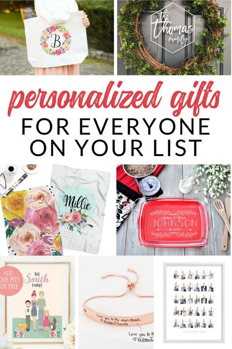 Wow everyone on your list with one of these unique personalized gifts. I've gathered the best monogram and customized gift ideas sure to please friends and family this holiday season. Give the perfect Christmas gift with something personalized. Inexpensive Gifts For Men, Inexpensive Gifts, Personalized Gift Ideas, Gift Ideas For Mom, Personalized Gifts For Mom, Inexpensive Gift, Unique Personalized Gift, Gifts For Everyone, Monogram Gifts