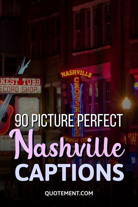 Need some good Nashville captions to add to your post? Search no more because here you’ll find the best Nashville Instagram captions! Cute Nashville Instagram Captions, Nashville Picture Captions, Nashville Post Captions, Nashville Quotes Instagram, 80s Captions For Instagram, Nashville Captions Instagram, Nashville Instagram Captions, Bachelorette Party Instagram, Nashville Quotes