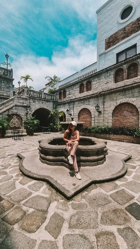 Intramuros Photoshoot, Intramuros Outfit Ideas, Intramuros Outfit, Intramuros Photography, Intramuros Aesthetic, Prenup Outfit, Blossom Pictures, Intramuros Manila, Cherry Blossom Pictures