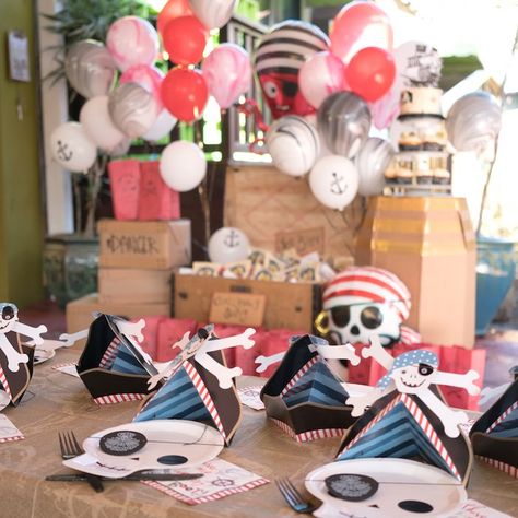 3rd Pirate Birthday Party, Pirate Theme 3rd Birthday, Two Year Old Pirate Party, Pirate 4th Birthday Party, Three Year Old Pirate Party, Birthday Party Set, Third Birthday Party, Pirate Birthday Party, First Birthday Party Themes