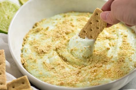 Dip With Graham Crackers, Key Lime Pie Dip, Spring Sweets, Key Lime Pie Cheesecake, Cookie Dip, Cheesecake Dip Recipe, The Salty Marshmallow, Salty Marshmallow, Key Lime Desserts