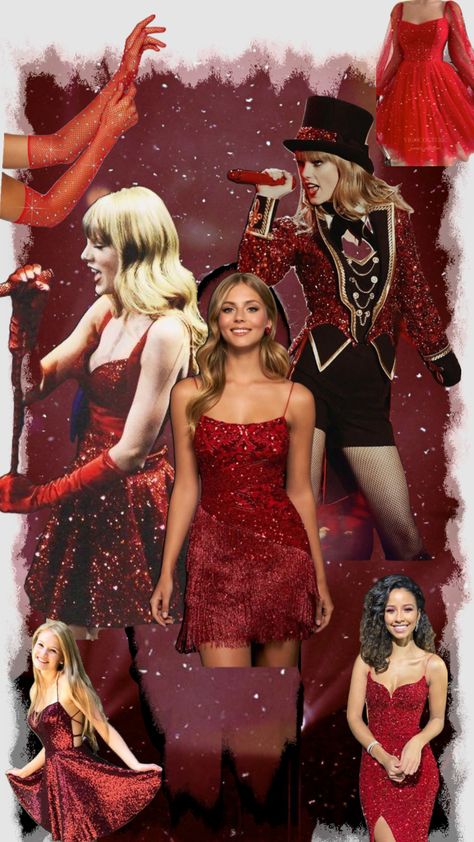 Red Eras Tour Outfit Ideas, Red Eras Tour Outfit, Euro Outfits, Eras Tour Red, Eras Fits, Eras Outfits, Eras Tour Outfit, Red Era, Taylor Swift Tour Outfits