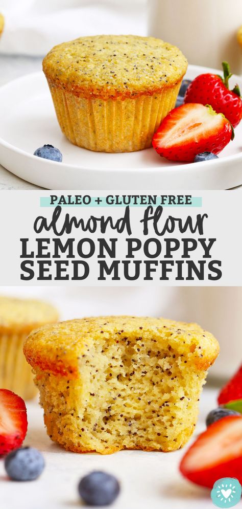 Lemon Poppy Seed Muffins, Muffins Gluten Free, Almond Flour Muffins, Seed Muffins, Poppy Seed Muffins, Lemon Poppyseed Muffins, Lemon Poppy Seed, Cheap Healthy, Free Friends